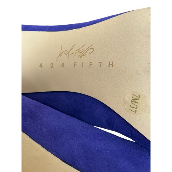 Lord & Taylor purple suede-style pumps 2.5” heel size 7 - Picture 11 of 13